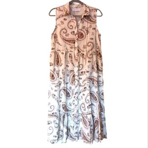 Margaux Riviera Bohemian Women's Dress Sleeveless Cream